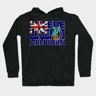 Montserrat Flag - Where Legends Are Born - Soca Mode Hoodie